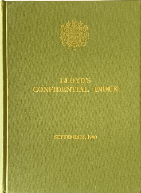 Lloyd's Confidential Index 1990